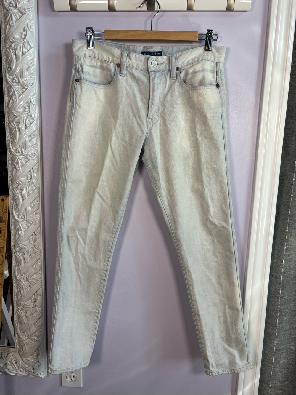 Ralph Lauren Light Wash Womens Astor Slim Boyfriend Jeans - Classic Size 28
